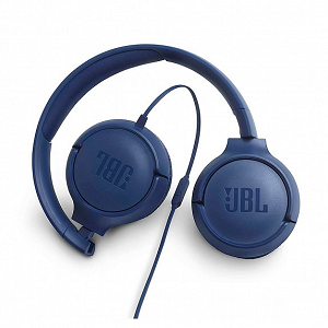 Headset JBL T500 Wired on-ear Headphones + Mic "Blue"