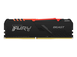 DIMM 16Gb DDR4 PC-2666 CL16 KINGSTON FURY Beast Black RGB