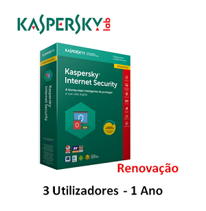 KASPERSKY Internet Security MD (1 ano - 3 Dispos.) Renovação