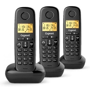 Telefone GIGASET BASIC 100 Trio "Black"