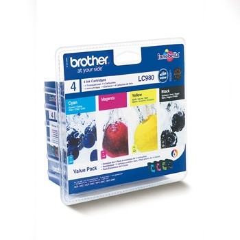 Tinteiro BROTHER (Pack 4 LC1100HYBK/C/M/Y) LC1100HYVALBP