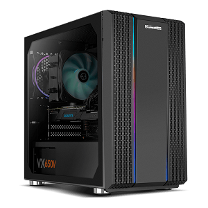 Caixa MiniTower NOX Hummer Fusion S RGB Left Side Glass