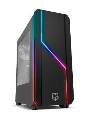 Caixa MidiTower NOX Hummer MC PRO ARGB "Black"