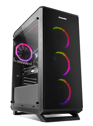Caixa MidiTower NOX Hummer TGF RGB Sides/Front/Top Glass