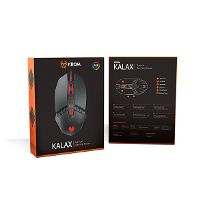 Rato NOX KROM KALAX Optical Gaming RGB 800~3200dpi "Black"