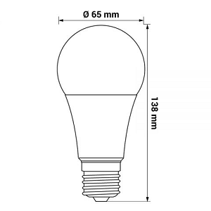 Lâmpada LED ORO E27 17W 1900lm 4000K