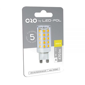 Lâmpada LED ORO G9 4W 470lm 4000K