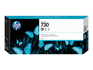 Tinteiro HP nº 730 P2V72A (300ml) "Gray"