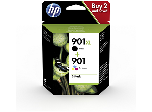 Tinteiro HP nº 901 (Pack CC654A+CC656A) SD519AE Black+Color