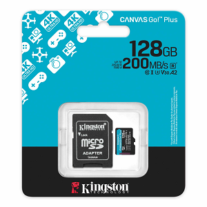 Micro Secure Digital Card KINGSTON Canvas Go! Plus 128Gb (SD