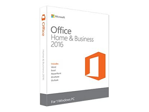 MICROSOFT Office 2016 Home & Business EN "Medialess"