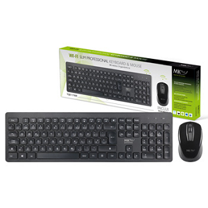 Kit MKPLUS WI-FI Slim Professional (Teclado + Rato) Black