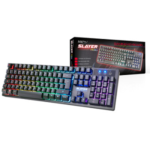 Teclado MKPLUS SLAYER Gaming RGB PT "Black"