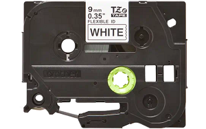Fita BROTHER TZeFX221 9mm Flexivel "Black on White Tape"