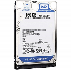 Disco Rigido WESTERN DIGITAL 160Gb 2.5" 5400rpm 8Mb S-ATA3G