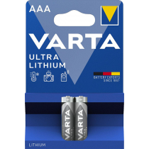 Pilhas VARTA Ultra Lithium AAA 1,5V-LR03 (2 unidades)