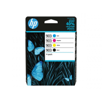 Tinteiro HP nº 903 (Pack 4 Black/Cyan/Magenta/Yellow) 6ZC73A