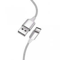 COOL Cabo Nylon (USB-A«»USB-C) 1.20Mts "White"