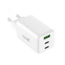 COOL Transformador Ultra Fast Charge 65W 2xUSB-C+1xUSB-A