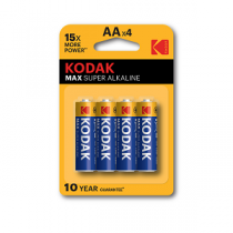Pilhas KODAK Alcalinas AA 1,5V-LR6 (4 unidades)