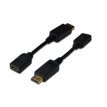 Adaptador DIGITUS (DisplayPort«»HDMI) "Black"
