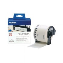 Rolo BROTHER Papel Autocolante 62mm X 30.48Mts DK-22205