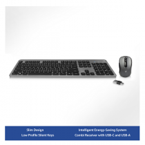 Kit EWENT EW3259 Wireless Keyboard and Mouse Set PT "Grey"