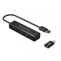CONCEPTRONIC HUBBIES 4-Port USB3.0 HUB + USB-C OTG Adapter