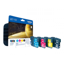 Tinteiro BROTHER (Pack 4 LC1100BK/C/M/Y) LC1100VALBP