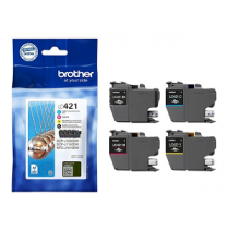 Tinteiro BROTHER (Pack 4 LC421BK/C/M/Y) LC421VAL