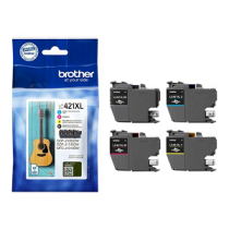 Tinteiro BROTHER (Pack 4 LC421XLBK/C/M/Y) LC421XLVAL