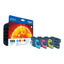 Tinteiro BROTHER (Pack 4 LC980BK/C/M/Y) LC980VALBP