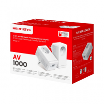 MERCUSYS AV1000 Gigabit Passthrough Powerline Starter Kit