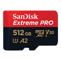 Micro Secure Digital Card SANDISK Extreme Pro 512Gb (SD)