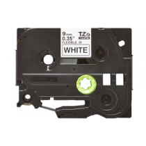 Fita BROTHER TZeFX221 9mm Flexivel "Black on White Tape"