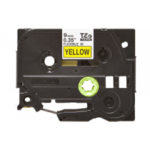Fita BROTHER TZeFX621 9mm Flexivel "Black on Yellow Tape"