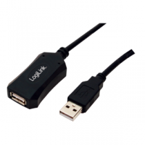 Cabo LOGILINK Extensão USB2.0 Active (A-M«»A-F) 5.0Mts
