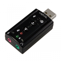 Placa Som LOGILINK USB2.0 Audio Adapter Virtual 7.1 Surround