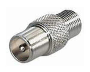 Adaptador Cabo Antena de TV (F Femea«»IEC Macho)