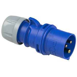 Ficha PCE SHARK CEE 32A Monofásica 3-Pin Macho IP44/IP54