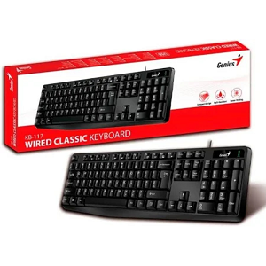 Teclado GENIUS KB-117 Wired Classic Keyboard USB "Black"