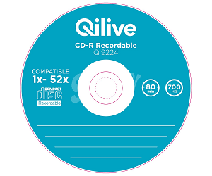 CD Gravavel QILIVE 52x 700Mb 80Min Spindle10