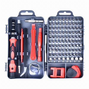 Kit de Ferramentas Manutenção Eletrónica 115 Peças