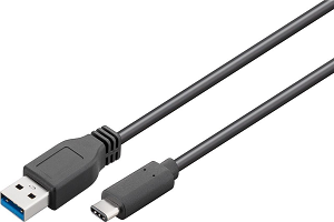Cabo GOOBAY USB3.1«»USB3.0 (C«»A-M) 0.15Mts