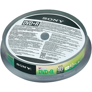 DVD Gravavel SONY +R 16x 4.7Gb 120Min Spindle10