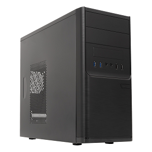 Caixa MiniTower UNYKA Dark Shadow 500W USB3.0 "Black"