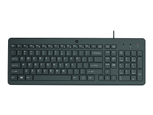 Teclado HP 150 Wired Keyboard USB PT "Black"