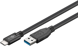 Cabo GOOBAY USB 3.0 (Type-C-M«»A-M) 3.0Mts "Black"