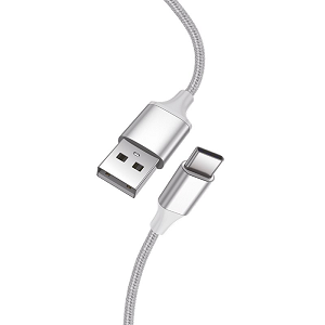 COOL Cabo Nylon (USB-A«»USB-C) 1.20Mts "White"