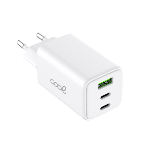 COOL Transformador Ultra Fast Charge 65W 2xUSB-C+1xUSB-A